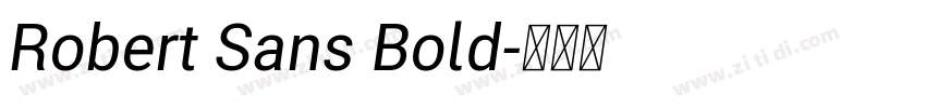 Robert Sans Bold字体转换